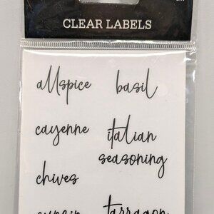 NWT! Spice Jar Labels, Recipe Cards & Recipe Flags